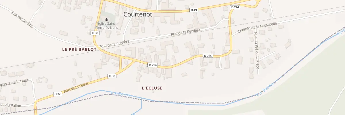 Plan du 10 Rue du Gue à Courtenot
