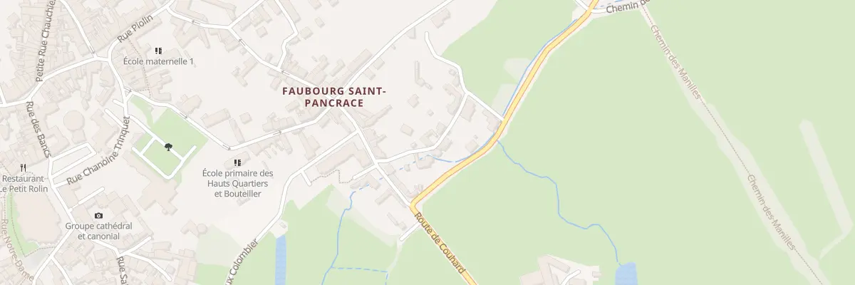 Plan du 6 Rue du Faubourg Saint-Branchez à Autun
