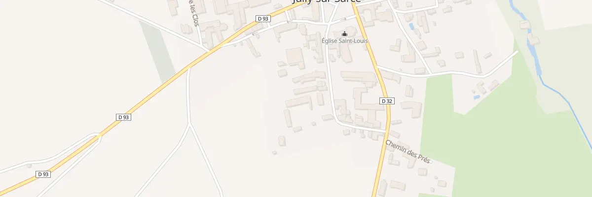 Plan du 9 Rue du Frais Mailly à Jully-sur-Sarce