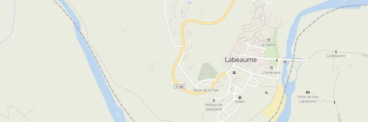 Plan du 5261 Labeaume à Labeaume