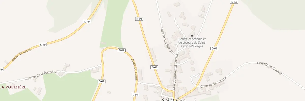 Plan du 5022 Le Bourg à Saint-Cyr-de-Valorges