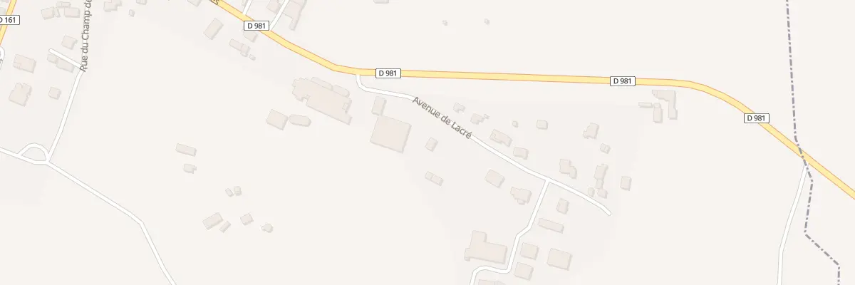 Plan du 100 Av de Lacre à Foissac