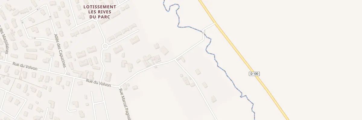Plan du 100 Rue du Volvon à Veauche