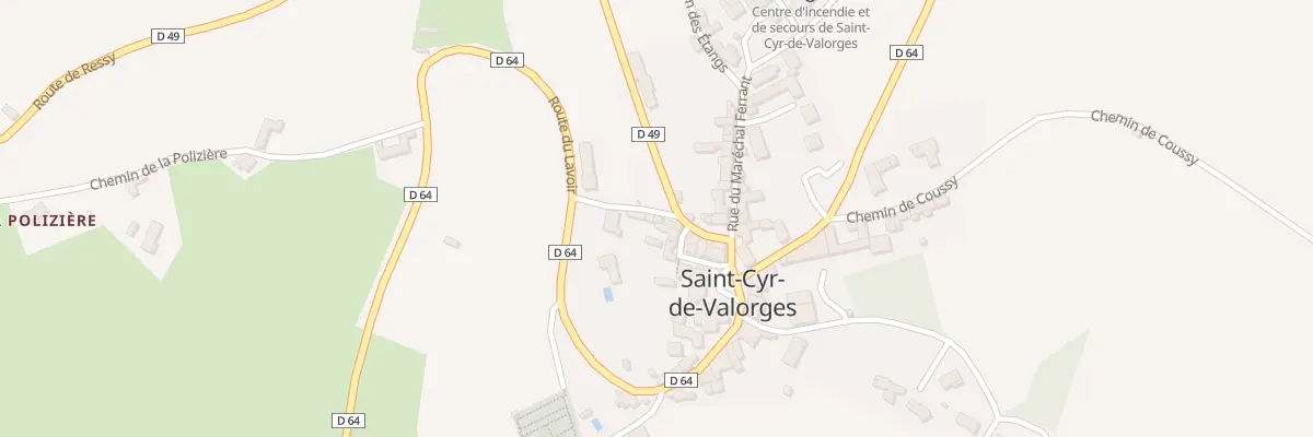 Plan du 21 Rue des Centenaires à Saint-Cyr-de-Valorges