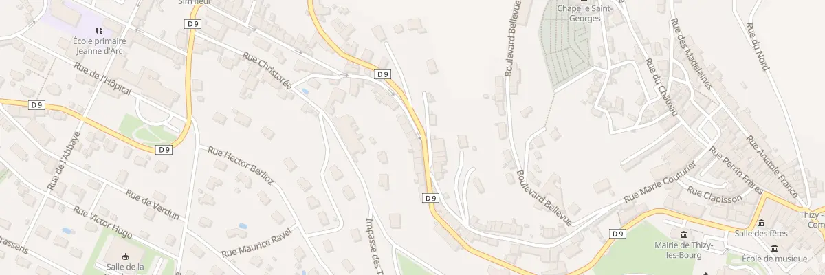Plan du 34 Rue Pasteur à Thizy-les-Bourgs