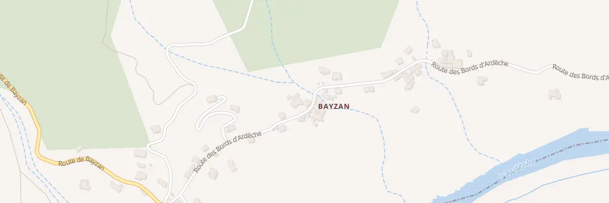Plan du 5222 Bayzan à Pont-de-Labeaume