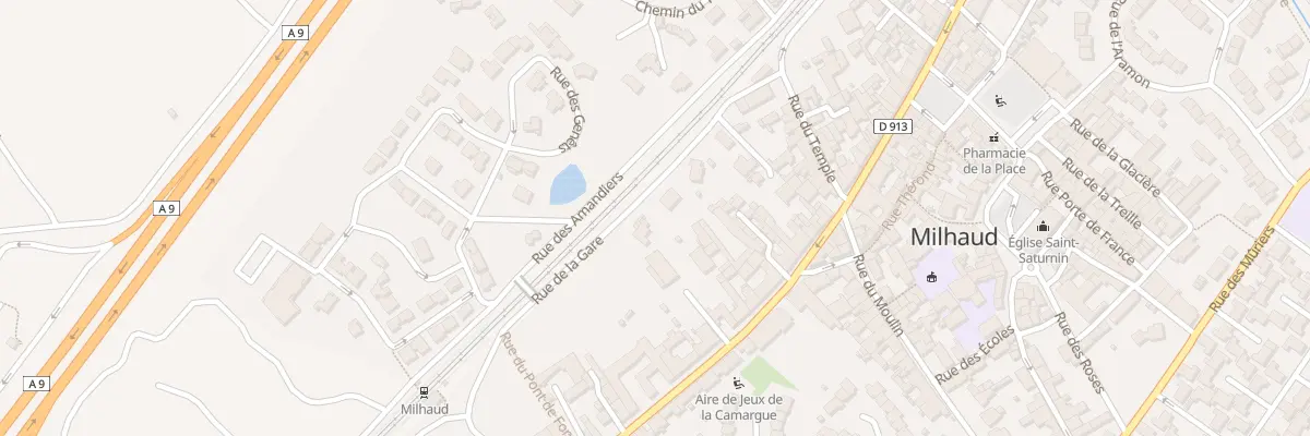 Plan du 56 Rte de Montpellier à Milhaud