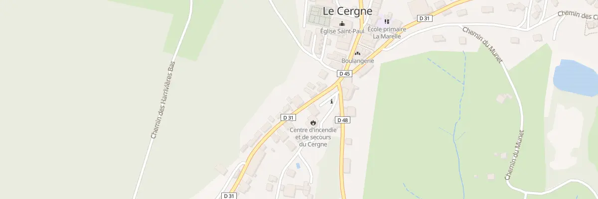 Plan du 84 Rte de la Croix Couverte au Cergne