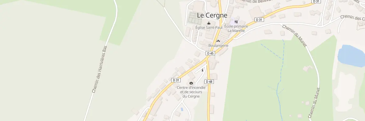 Plan du 50 Rte de la Croix Couverte au Cergne