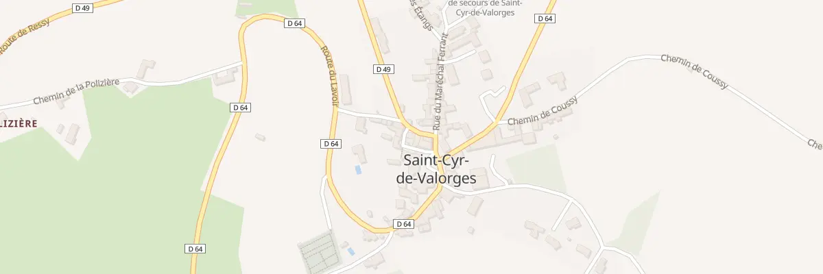Plan du 27 Rte de Ressy à Saint-Cyr-de-Valorges