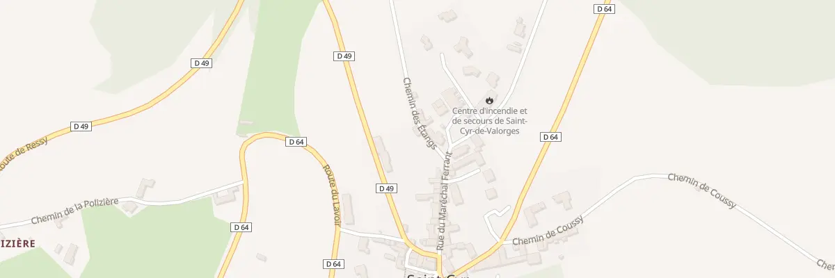 Plan du 39 Che des Etangs à Saint-Cyr-de-Valorges