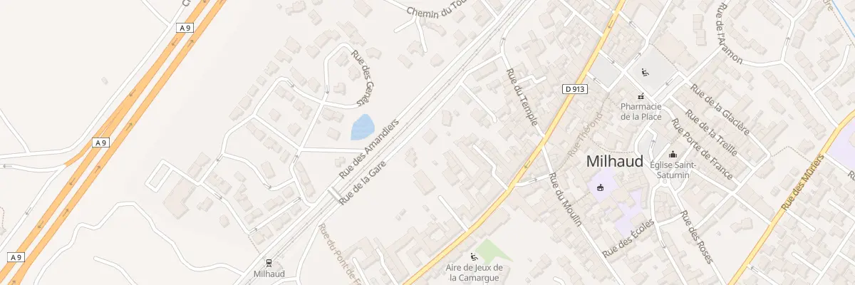 Plan du 8 Rue de la Gare à Milhaud