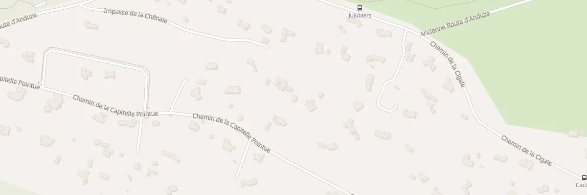 Plan du 1102 Che de la Capitelle Pointue à Nîmes