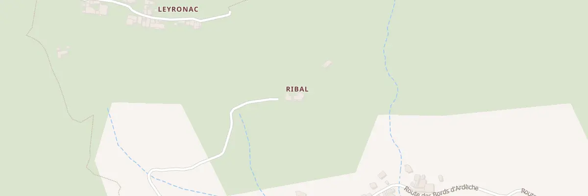 Plan du 635 Che de Ribal à Pont-de-Labeaume