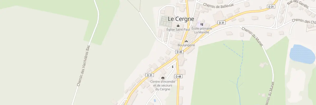 Plan du 30 Rte de la Croix Couverte au Cergne