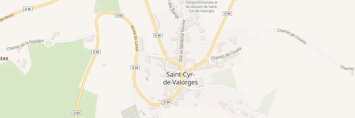 Plan du 19 Rue du Maréchal Ferrant à Saint-Cyr-de-Valorges