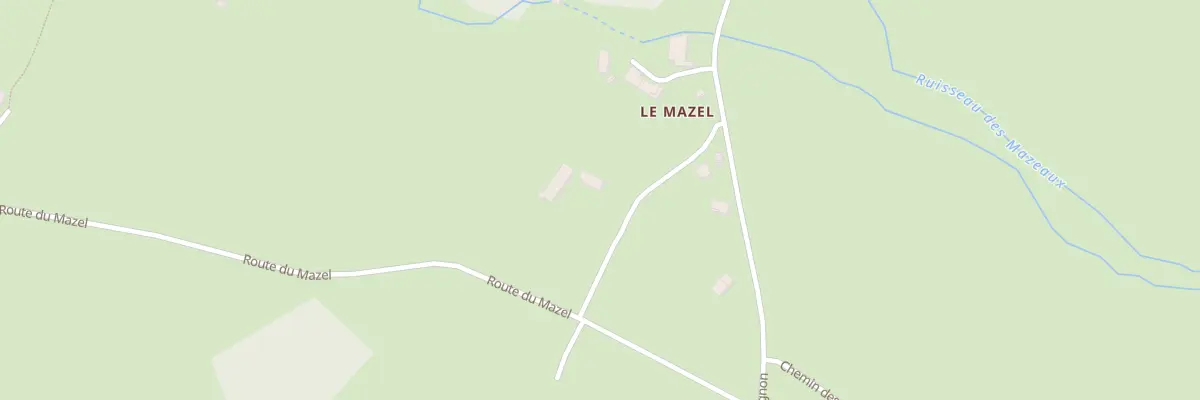 Plan du 1209 Rte du Mazel à Tence