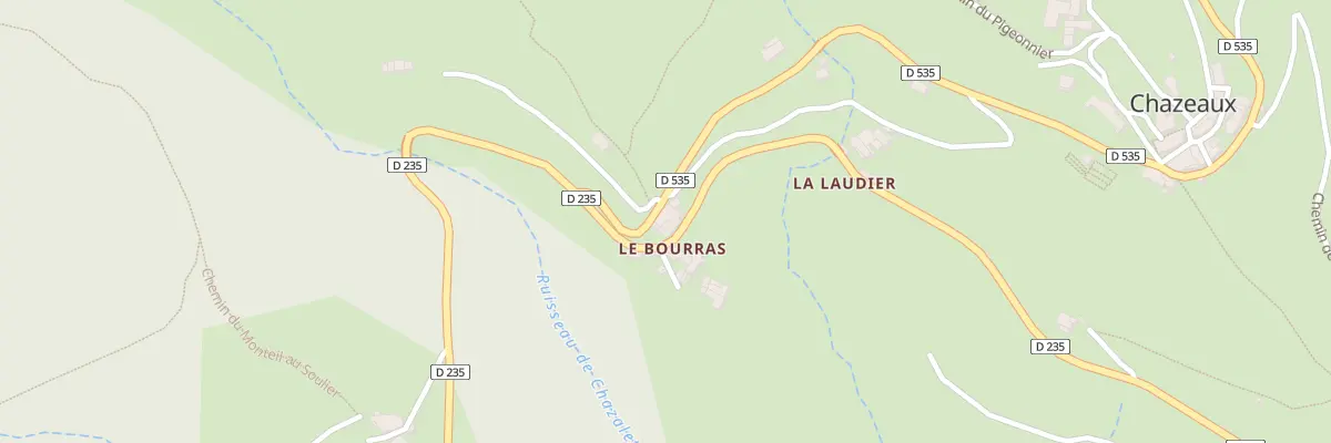 Plan du 5029 Le Bourras à Chazeaux