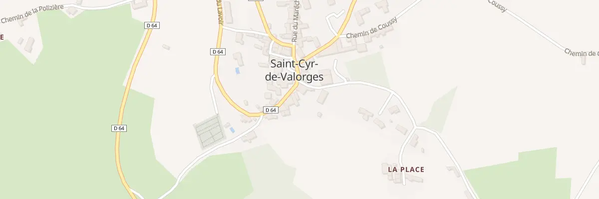 Plan du 5044 Le Bourg à Saint-Cyr-de-Valorges