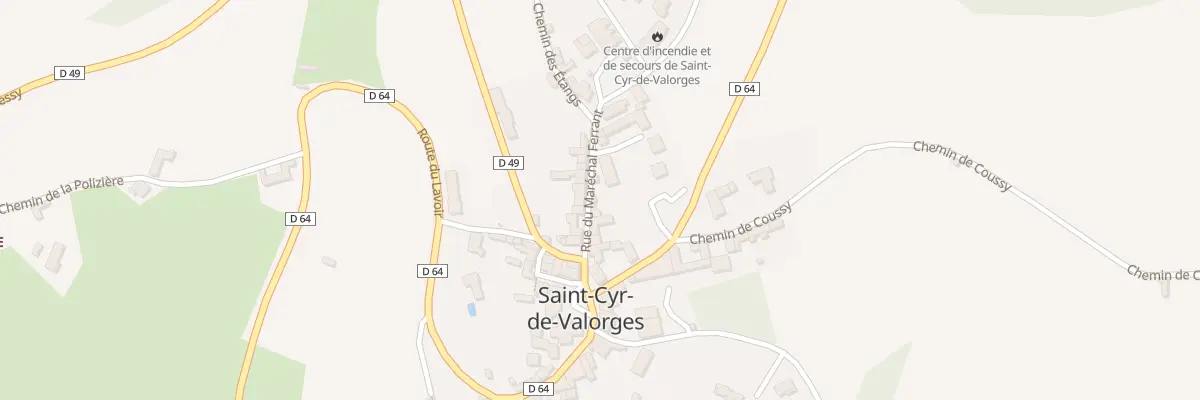 Plan du 48 Rue du Maréchal Ferrant à Saint-Cyr-de-Valorges