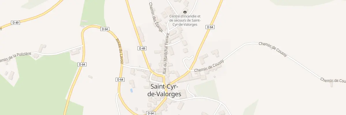 Plan du 84 Rue du Maréchal Ferrant à Saint-Cyr-de-Valorges