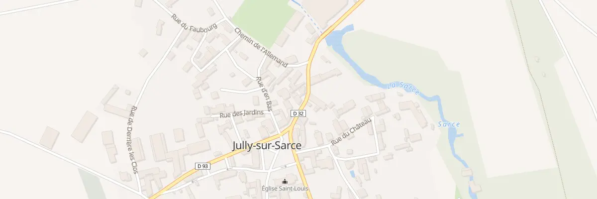 Plan du 3 Rue de la Fontaine Saint-Louis à Jully-sur-Sarce
