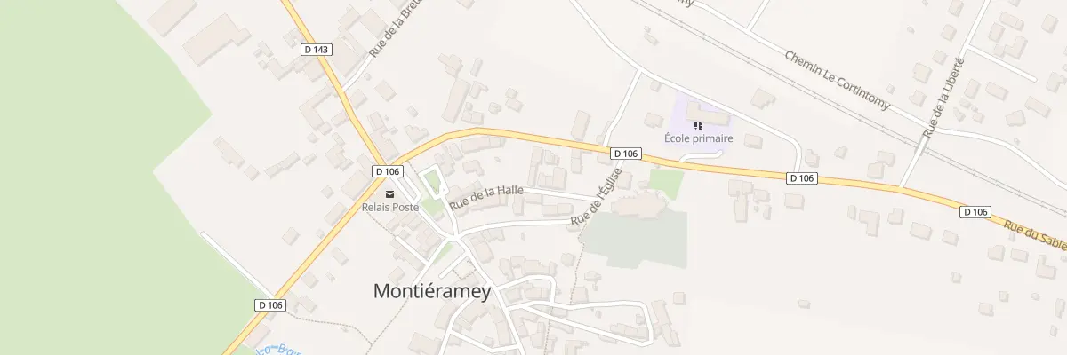 Plan du 3 Rue de la Halle à Montiéramey