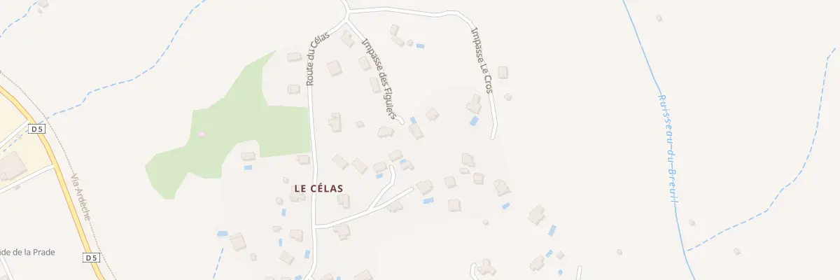 Plan du 5903 Le Celas à Largentière