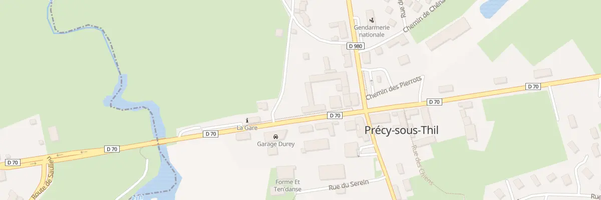 Plan du 5 Rte de Maison Neuve à Précy-sous-Thil