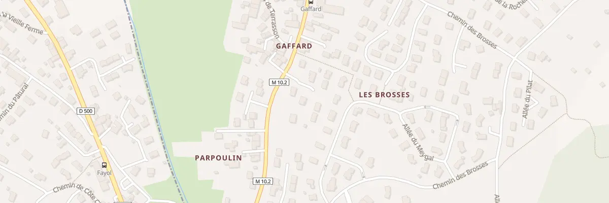 Plan du 7 All des Mésanges au Chambon-Feugerolles