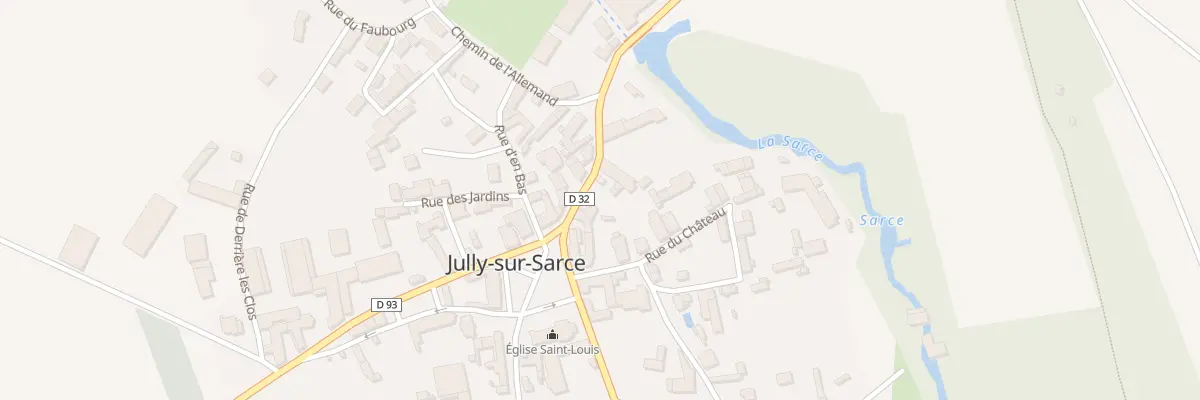 Plan du 4 Rue de la Fontaine Saint-Louis à Jully-sur-Sarce