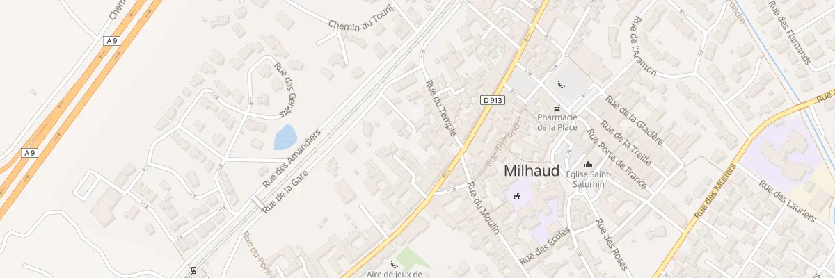 Plan du 16 Rue de la Gare à Milhaud