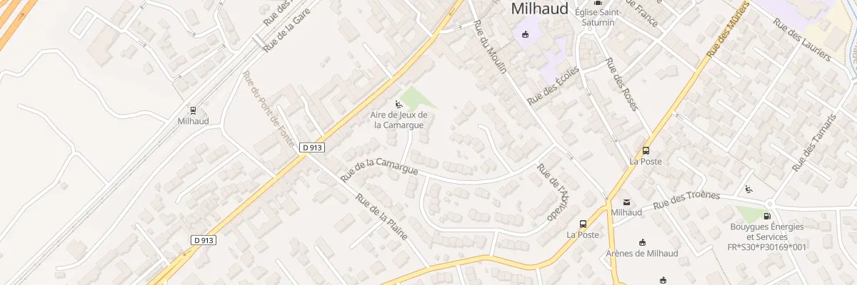 Plan du 2 Imp de la Camargue à Milhaud