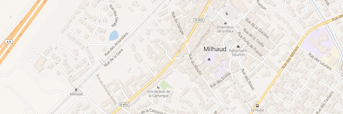 Plan du 48 Rte de Montpellier à Milhaud