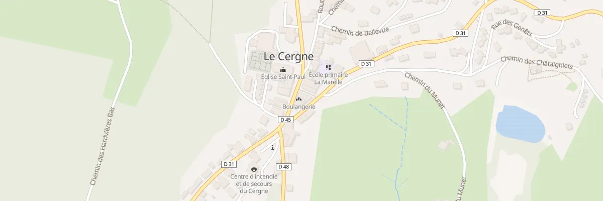 Plan du 33 Rte de la Buche au Cergne
