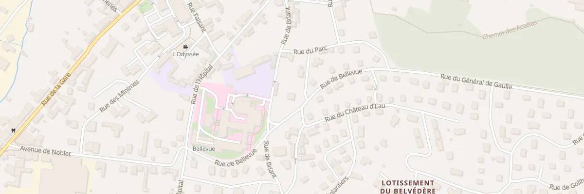 Plan du 1 Rue Bellevue à La Clayette