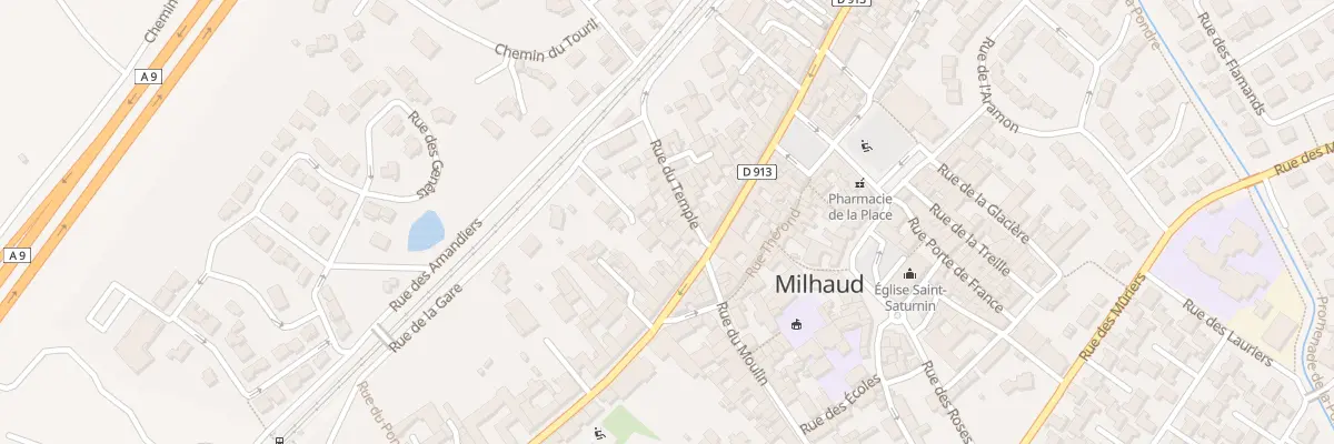 Plan du 5 Rue du Temple à Milhaud