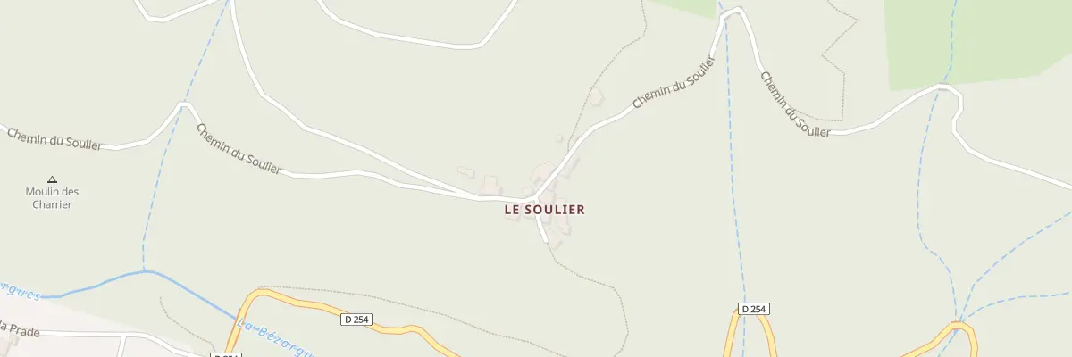 Plan du 5163 Le Soulier à Labastide-sur-Bésorgues