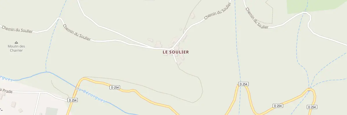 Plan du 5170 Le Soulier à Labastide-sur-Bésorgues