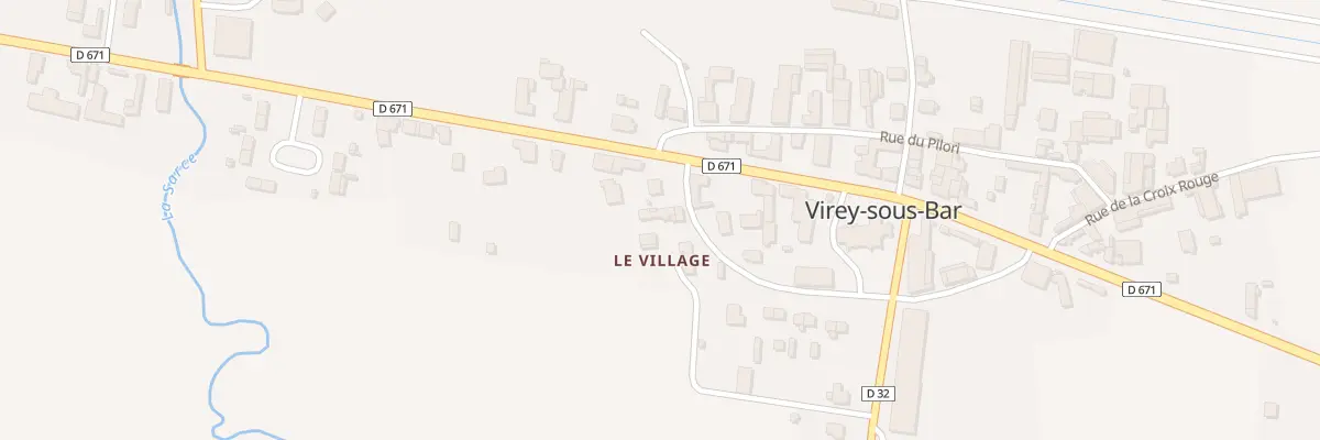Plan du 6 Rue du Tour de l’Eglise à Virey-sous-Bar