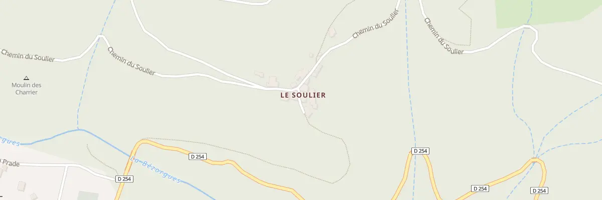 Plan du 5174 Le Soulier à Labastide-sur-Bésorgues