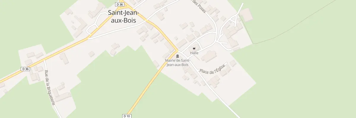 Plan du 2 Pl de l’Eglise à Saint-Jean-aux-Bois