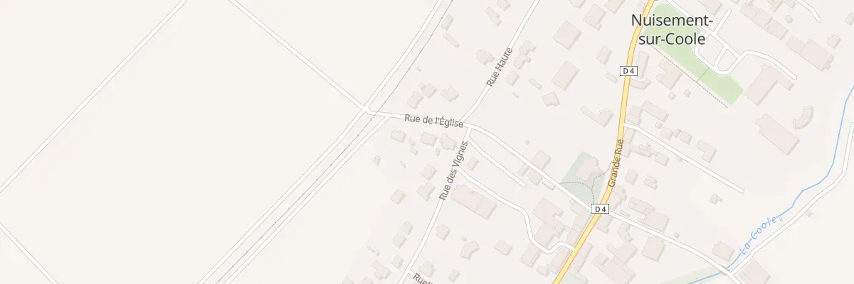 Plan du 7 Rue de l’Eglise à Nuisement-sur-Coole