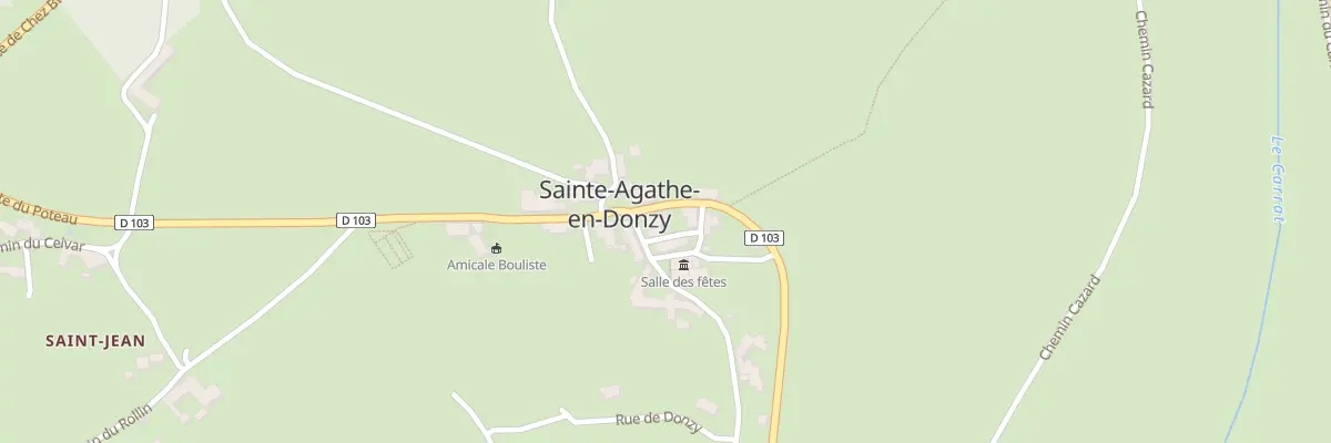 Plan du 9 Rue de Promondon à Sainte-Agathe-en-Donzy