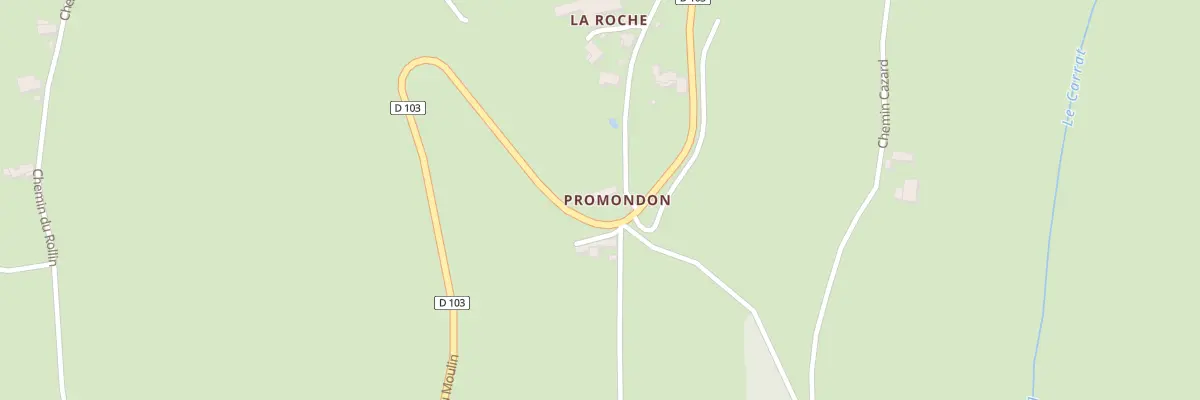 Plan du 384 Rue de Promondon à Sainte-Agathe-en-Donzy
