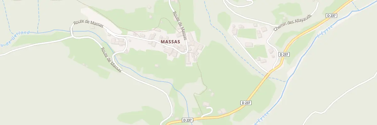 Plan du 842 Rte de Massas à Arcens