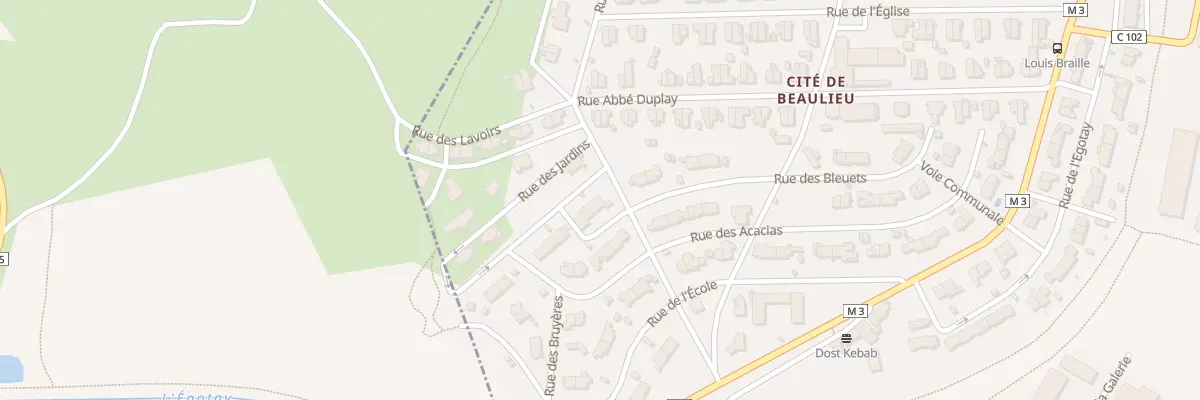 Plan du 20 Rue des Bleuets à Roche-la-Molière