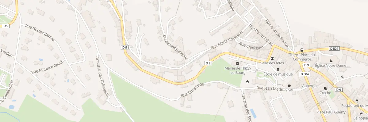 Plan du 16 Rue Marie Couturier à Thizy-les-Bourgs