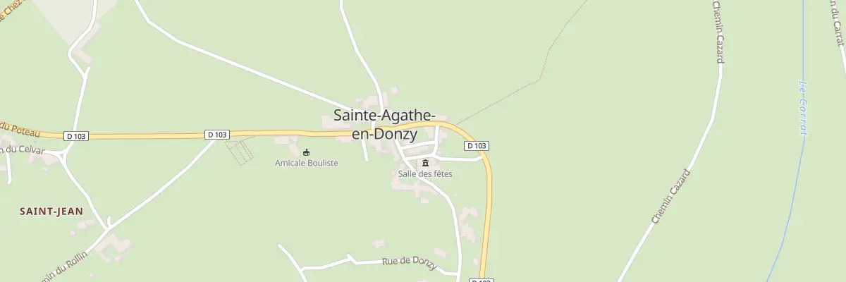 Plan du 3 Pas du Casse Bouteilles à Sainte-Agathe-en-Donzy
