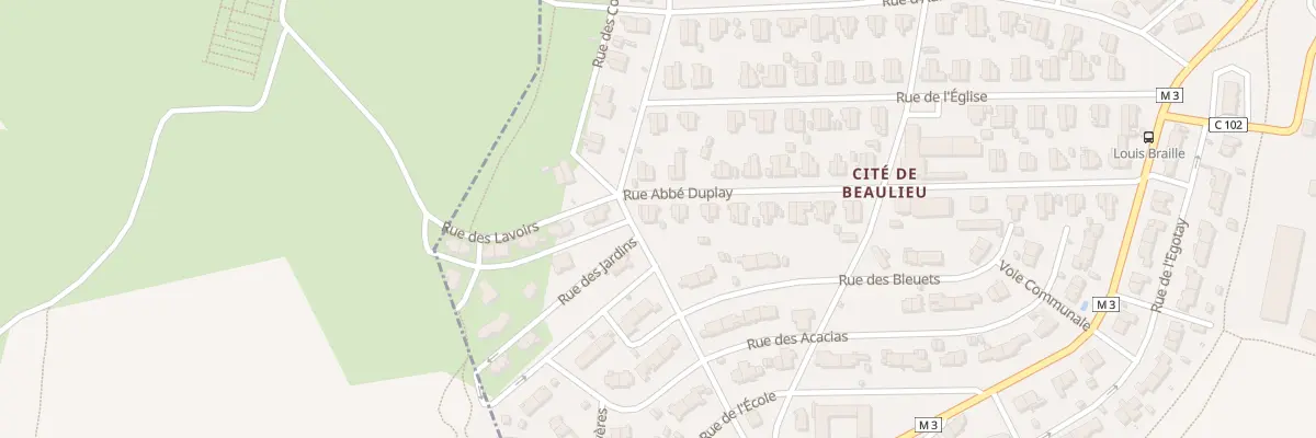 Plan du 53 Rue Abbe Duplay à Roche-la-Molière